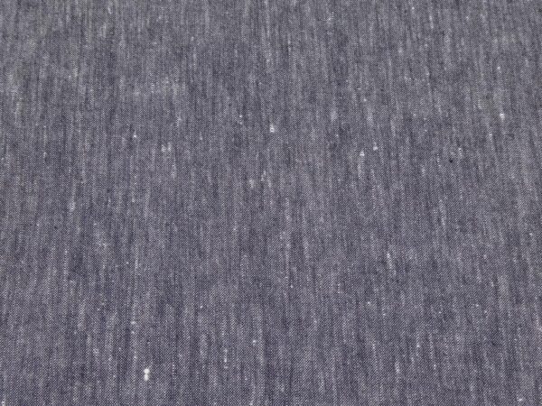 Stoff Leinen-Lyocell Stretch meliert dunkelblau