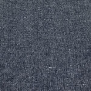 Stoff Wolle-Baumwolle Jeansoptik meliert blau-weiss