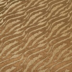 Stoff Chenille Jacquard ton-in-ton altgold