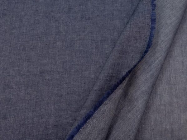 Stoff Leinen jeans-hellgrau – Bild 2