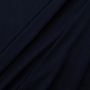 Stoff Maulbeer-Seide-Organic BW nachtblau