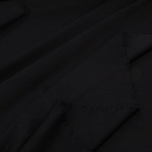 Stoff Punto Milano Köper Stretch schwarz