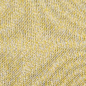 Stoff Strick extrafeine Merino Wolle melange gelb-grau