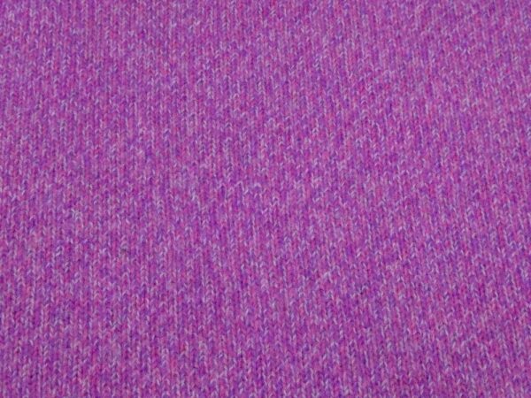 Stoff Strick extrafeine Merino Wolle melange pink-lila