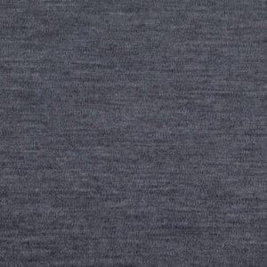 Stoff Merino -Strick extrafein Interlock dunkelgrau meliert