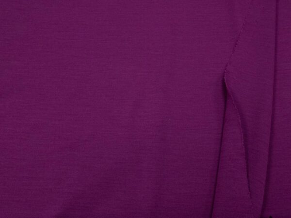 Stoff Merino -Strick extrafein Interlock Purple Wine