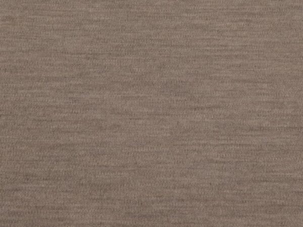 Stoff Merino -Strick extrafein Interlock beige meliert