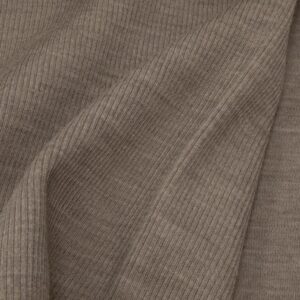 Stoff Bündchen Merino Wolle  beige meliert