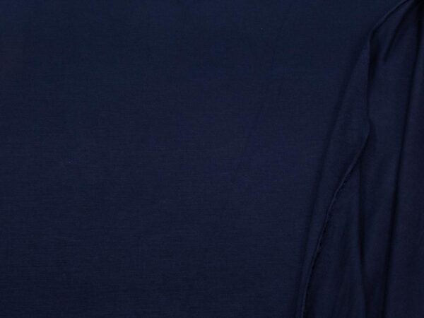 Stoff Bamboo Jersey uni Outer Space blau