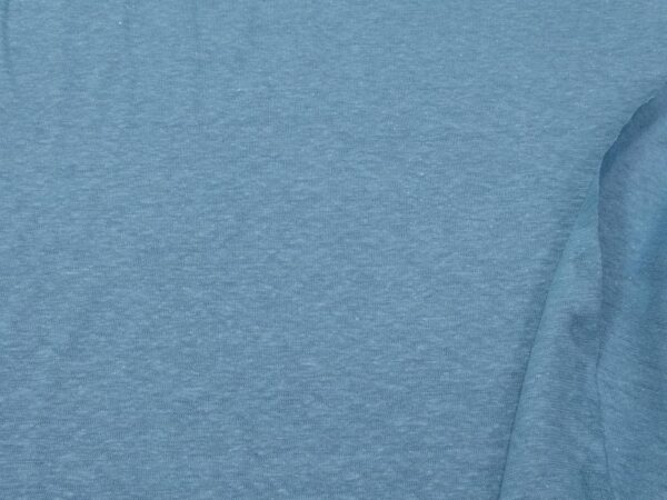 Stoff Leinen-Baumwolle Strick Storm Blue meliert