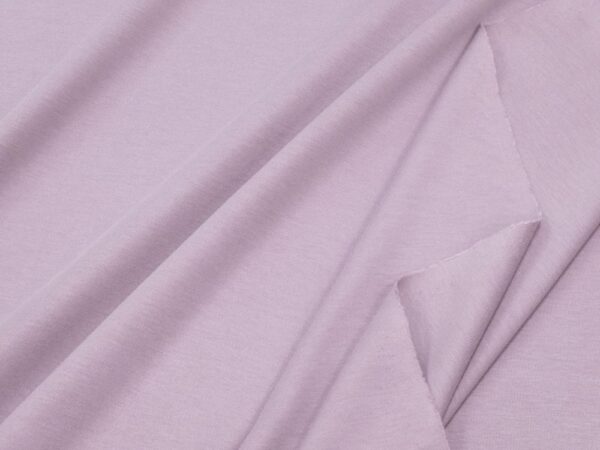 Stoff Interlock Bambus-Baumwolle mauve
