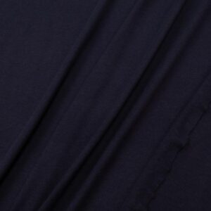 Stoff Interlock Bambus-Baumwolle Navy Blazer