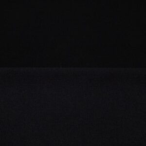 Stoff Rippe Bambus-Baumwolle schwarz