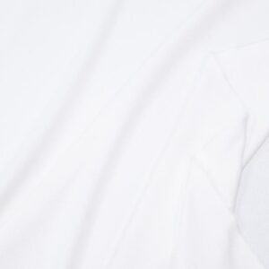 Stoff Rippe Bambus-Baumwolle weiss