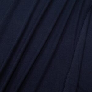 Stoff Rippe Bambus-Baumwolle Navy Blazer