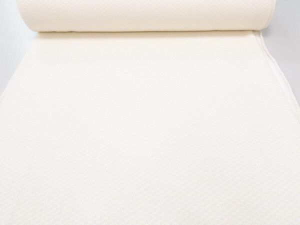 Stoff Schurwollstrick grafisch ecruweiss – Bild 3