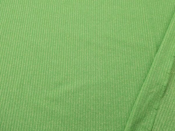 Stoff Viskose Jersey Glitzer Streifen Lime-gold