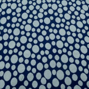 Stoff Baumwolle Jacquard Stretch Punkte blau-hellblau