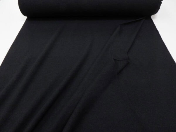 Stoff Merino-Wolle Kaschmir touch schwarz