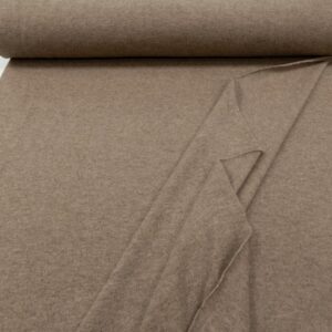 Stoff Merino-Wolle Kaschmir touch Milchkaffebraun meliert