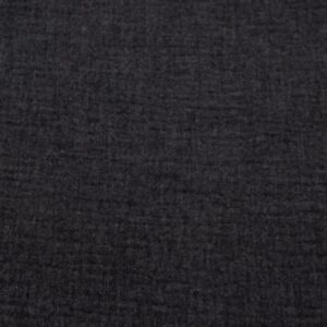 Stoff Double Gaze meliert dunkelgrau-schwarz