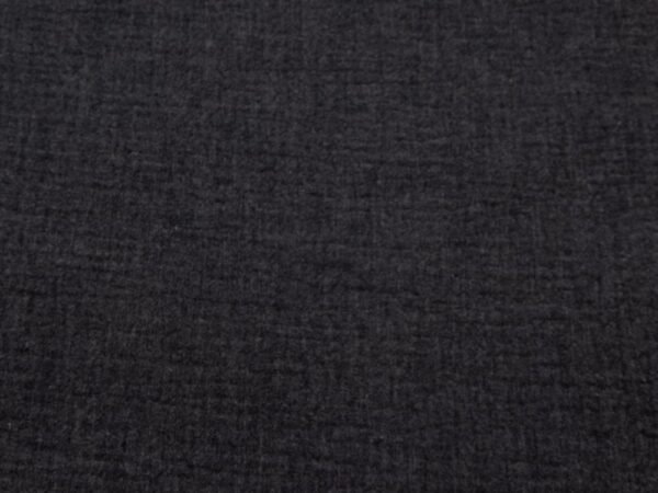Stoff Double Gaze meliert  dunkelgrau-schwarz