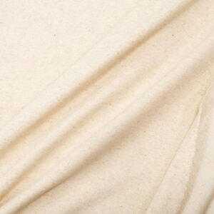 Stoff Sweat Leinen Baumwolle beige meliert