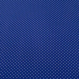 Stoff BW Punkte royalblau dunkel