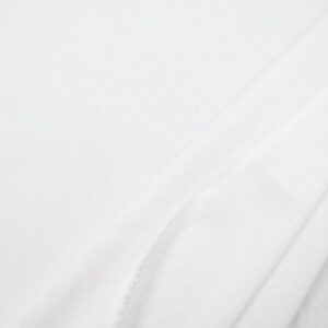 Stoff Viskose Leinen uni weiss