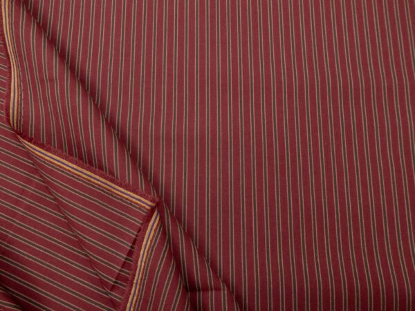 Stoff Webstoff Lugano Streifen bordeaux-blau