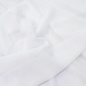 Stoff Chiffon hochweiss