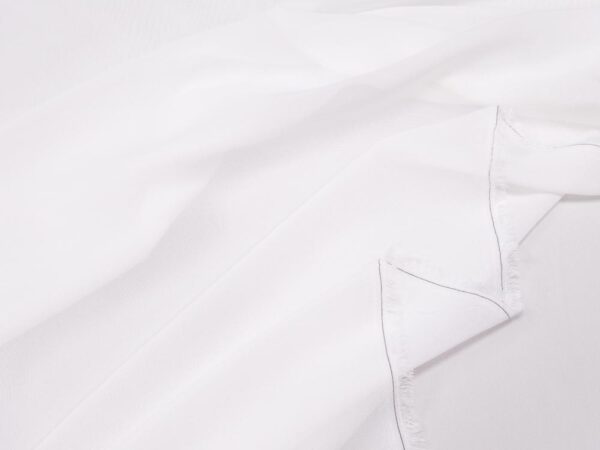 Stoff Chiffon gebrochenes weiss – Bild 2