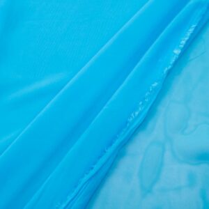 Stoff Chiffon Aquarius blue