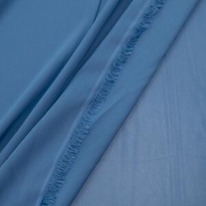 Stoff Chiffon blaugrau
