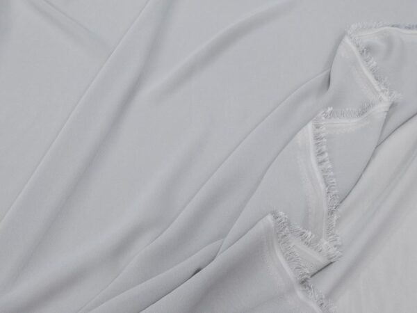 Stoff Chiffon silver grey – Bild 2