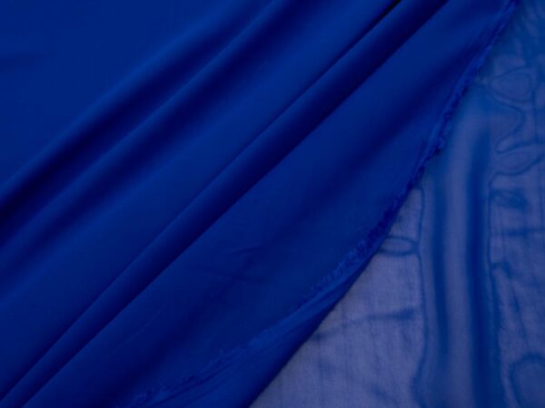 Stoff Chiffon Lapis Blue