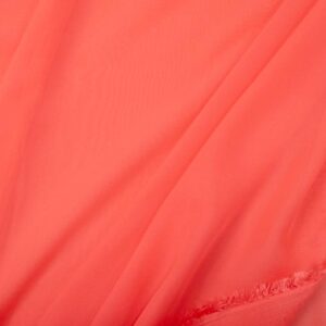 Stoff Chiffon coral pink