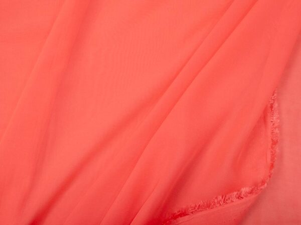 Stoff Chiffon coral pink
