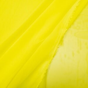 Stoff Chiffon neon gelbgrün