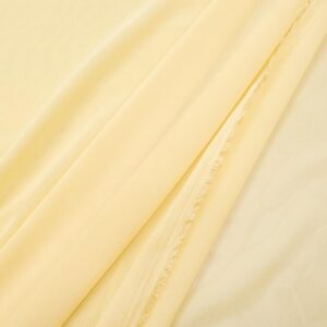 Stoff Chiffon beigegelb