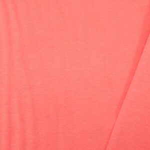 Stoff Bündchen glatt coral pink