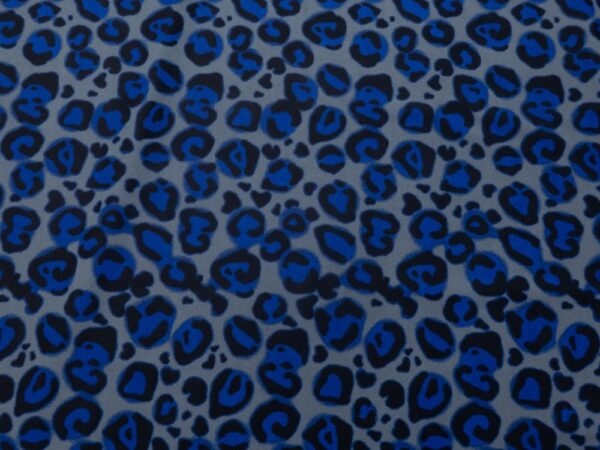 Stoff Lycra Leo blau_grau