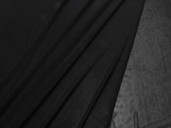 Stoff Lycra-Tüll mesh schwarz