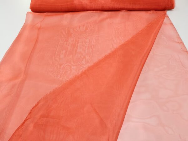 Stoff Organza rot – Bild 2