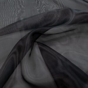 Stoff Organza schwarz