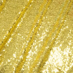 Stoff Pailletten klein gold