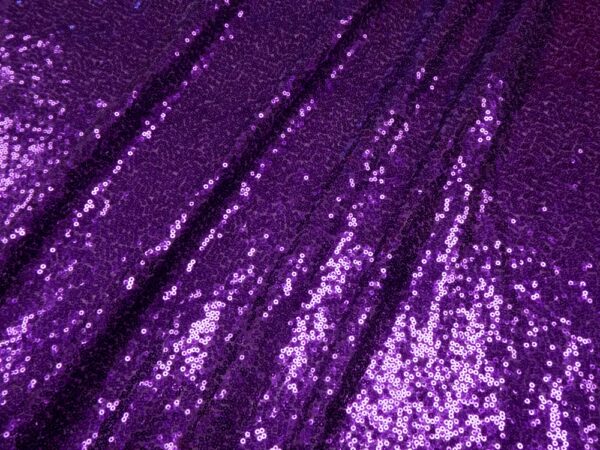 Stoff Pailletten klein purple