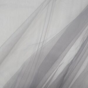 Stoff Tüll soft dark grey