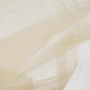 Stoff Tüll soft tulle beige
