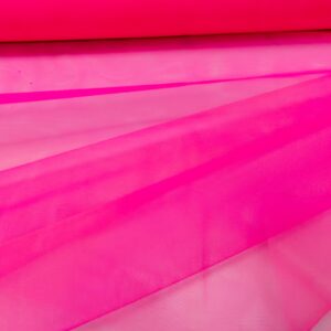Stoff Tüll hart 300cm Fluor pink